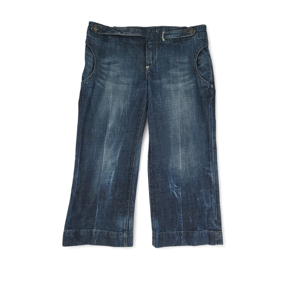 Citizens of Humanity 29 Denim Culotte Crop Jeans Wide Leg‎ Blue Boho Designer